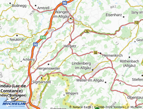 Mappa MICHELIN Opfenbach - ViaMichelin