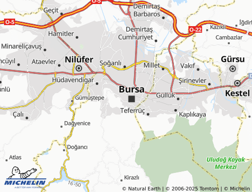 MICHELIN Yahşibey map - ViaMichelin