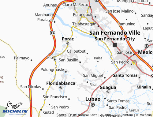 MICHELIN Pulong Santol map - ViaMichelin