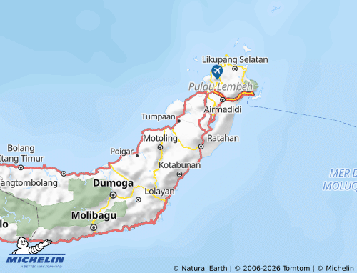 MICHELIN Minahasa Selatan map - ViaMichelin