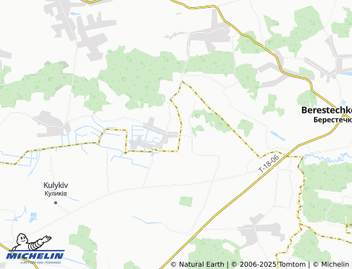MICHELIN Skryhove map - ViaMichelin