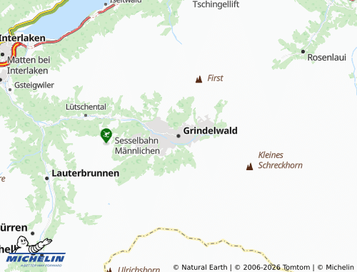 MICHELIN-Landkarte Grindelwald - ViaMichelin