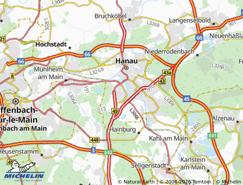 MICHELIN Steinheim am Main map - ViaMichelin