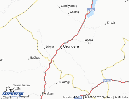 MICHELIN Merkez map - ViaMichelin