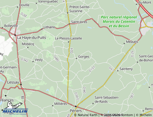 Mapa MICHELIN Gorges - ViaMichelin