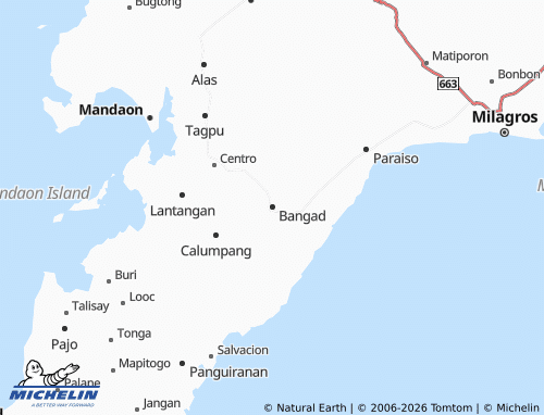 MICHELIN Bangad map - ViaMichelin