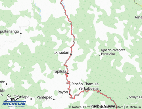 MICHELIN Ixhuatán map - ViaMichelin