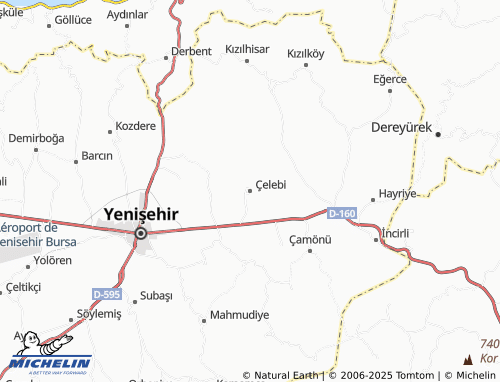 MICHELIN Çelebi map - ViaMichelin