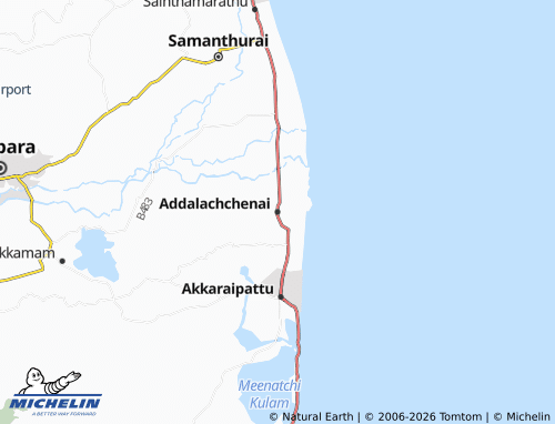 MICHELIN-Landkarte Addalachchenai - ViaMichelin