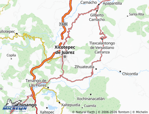 MICHELIN San Pedro Itztla map - ViaMichelin