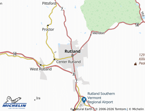 Carte MICHELIN Rutland - ViaMichelin