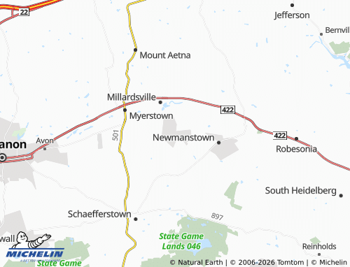 Carte MICHELIN Richland - ViaMichelin