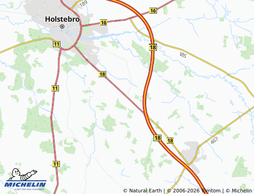 Mapa MICHELIN Skavtrup - ViaMichelin