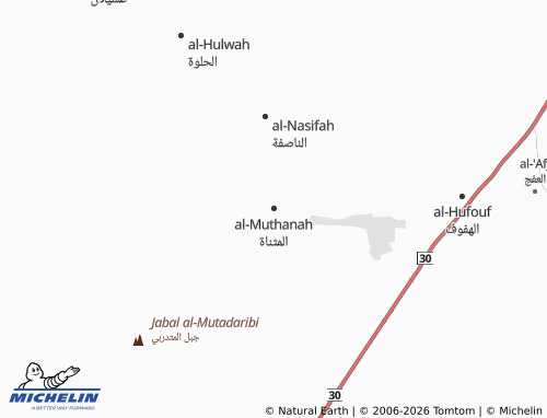 MICHELIN-Landkarte al-Muthanah - ViaMichelin