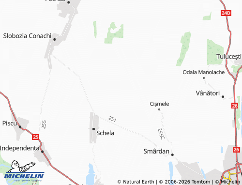 MICHELIN Negrea map - ViaMichelin