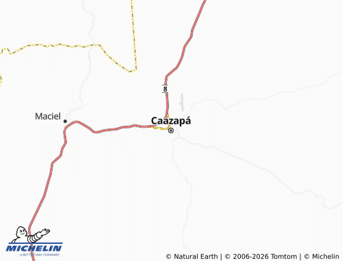 MICHELIN Caazapá map - ViaMichelin