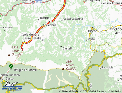 Mapa MICHELIN Castelli - ViaMichelin