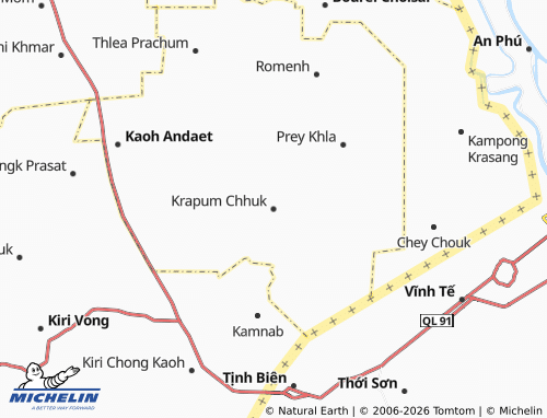 Mapa MICHELIN Krapum Chhuk - ViaMichelin