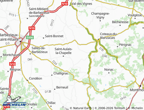Mapa MICHELIN Conzac - ViaMichelin