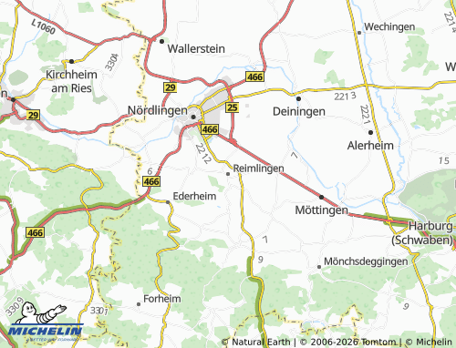 Mappa MICHELIN Reimlingen - ViaMichelin