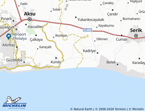 Mappa MICHELIN Kumköy - ViaMichelin