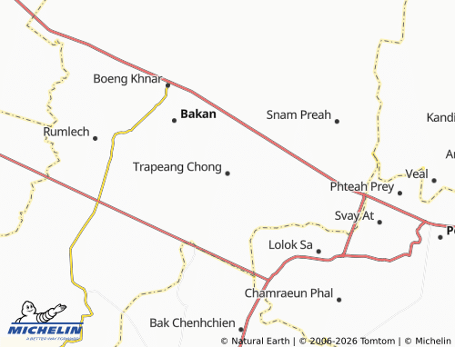Mapa MICHELIN Trapeang Chong - ViaMichelin