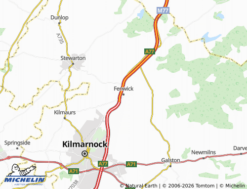 MICHELIN Fenwick map - ViaMichelin