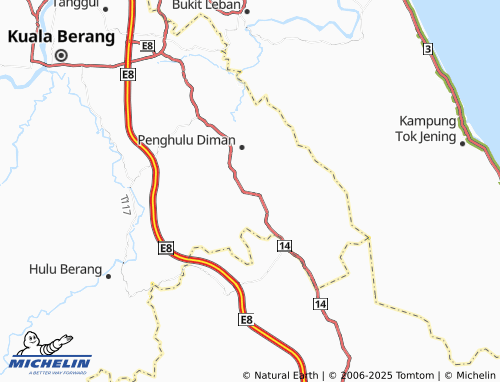 MICHELIN-Landkarte Kampung Tok Dor - ViaMichelin