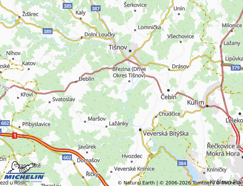 Kaart MICHELIN Heroltice - ViaMichelin