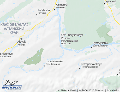 MICHELIN-Landkarte Ust-Pristanski Rajon - ViaMichelin