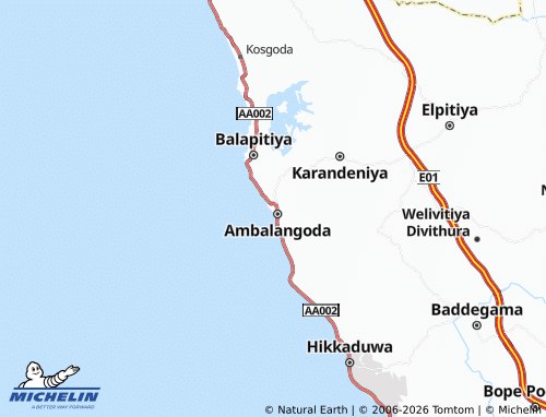 Carte MICHELIN Patabendimulla - ViaMichelin