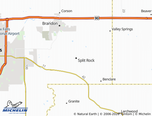 Mapa MICHELIN Split Rock - ViaMichelin