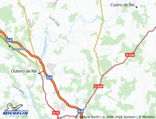 MICHELIN Sobrada de Aguiar (Santa María Madanela) map - ViaMichelin