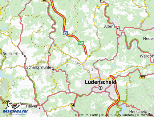 MICHELIN Heedfeld map - ViaMichelin