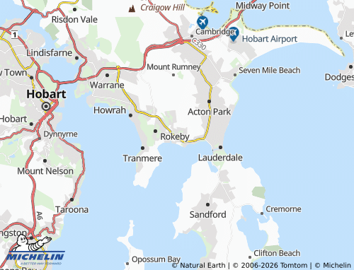 MICHELIN Oakdowns map - ViaMichelin