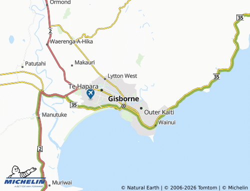 Mapa MICHELIN Whataupoko - ViaMichelin