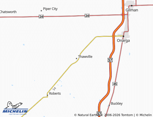 Mappa MICHELIN Thawville - ViaMichelin