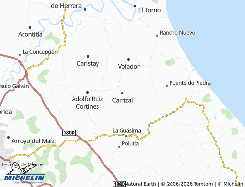 MICHELIN Carrizal map - ViaMichelin