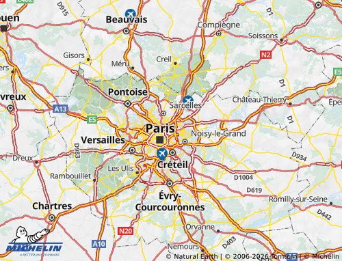 Carte MICHELIN Seine-Saint-Denis - ViaMichelin
