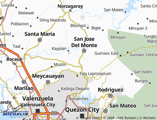 MICHELIN Poblacion 1 map - ViaMichelin