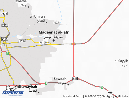 MICHELIN-Landkarte Hajar al-'Awwal - ViaMichelin