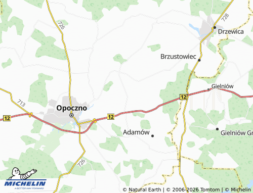 MICHELIN Bielowice map - ViaMichelin