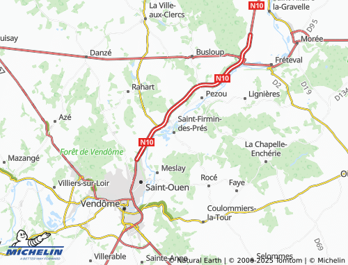 Mapa MICHELIN Saint-Firmin-des-Prés - ViaMichelin