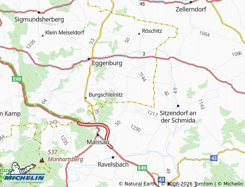 Mapa MICHELIN Straning-Grafenberg - ViaMichelin