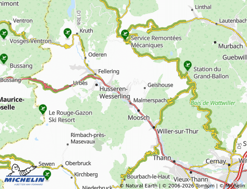 Carte MICHELIN Saint-Amarin - ViaMichelin
