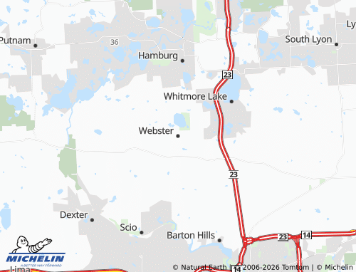 Mappa MICHELIN Webster - ViaMichelin