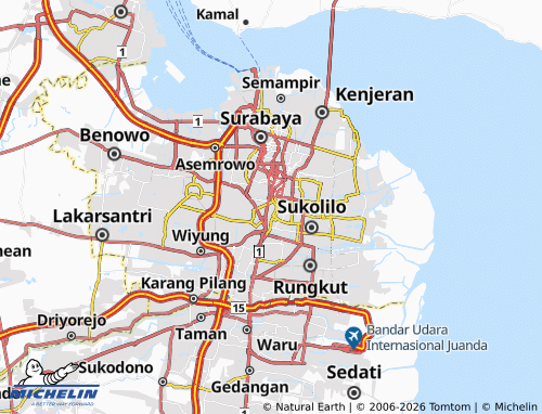 MICHELIN Keputran map - ViaMichelin
