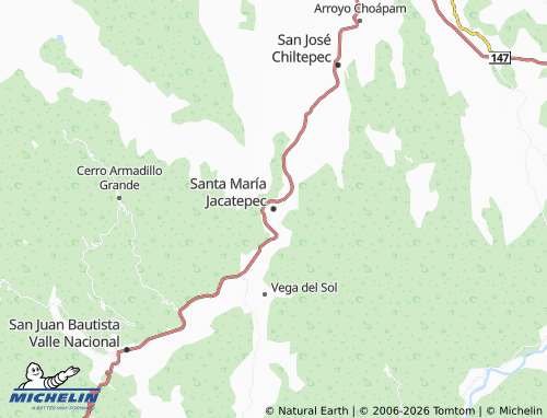 Mapa MICHELIN Santa María Jacatepec - ViaMichelin
