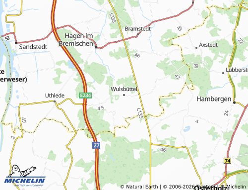 MICHELIN Wulsbüttel map - ViaMichelin