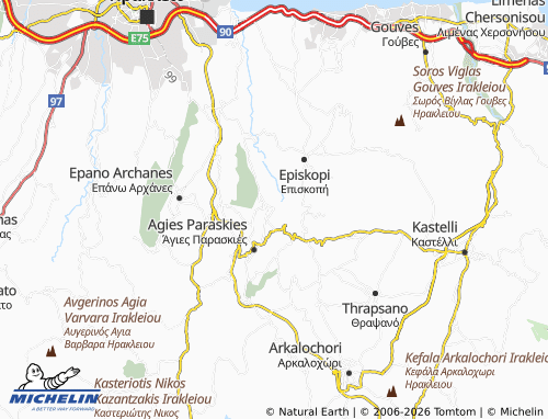 Carte MICHELIN Astrakoi - ViaMichelin